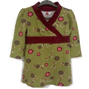 Tea Collection Green Floral Dress